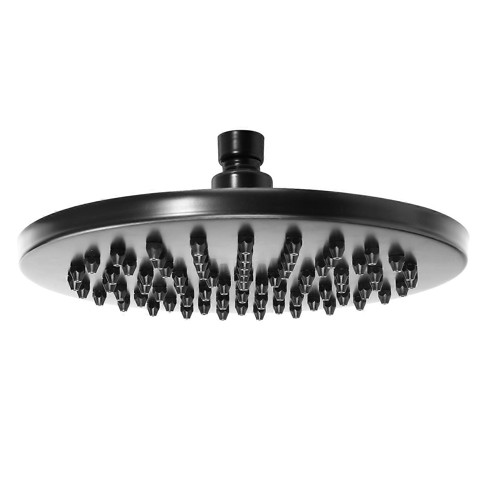 Water Saving Shower Handheld Sprayer Ceiling Spray Head For Bathroom Use Black Square 1Set