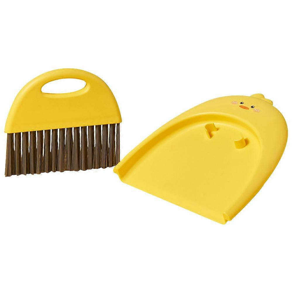 Plastic Mini Broom and Dustpan Set for Home Desktop Use 1Set