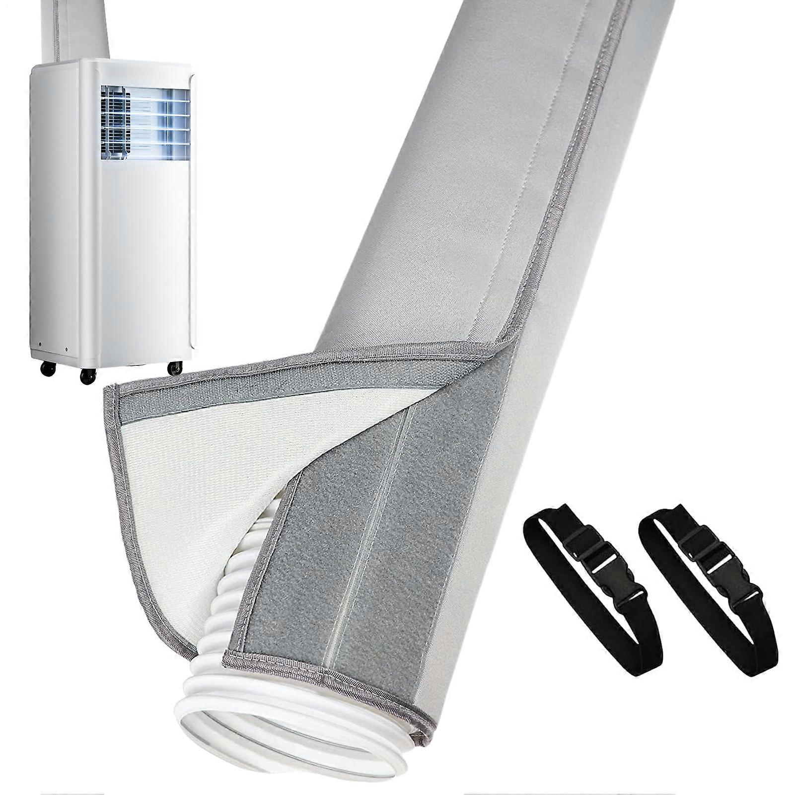 Portable AC Hose Insulation Wrap with QuickRelease Straps, Thermal Efficiency Boost for Indoor Outdoor Use