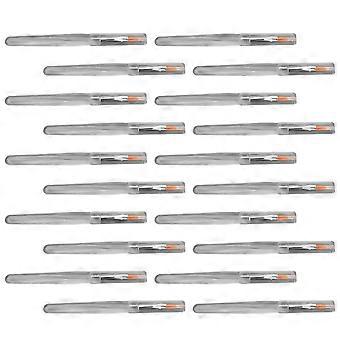 Lipstick Brush Man-Made Fiber for Makeup Use 40Pcs Transparent Set