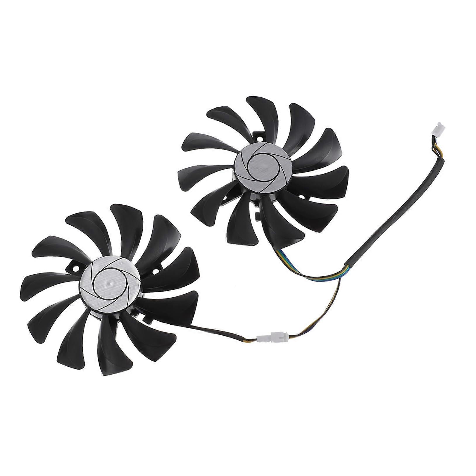 GPU Cooling Fan Pair for Gaming Graphics Card with Efficient Cooling and Low Noise Operation