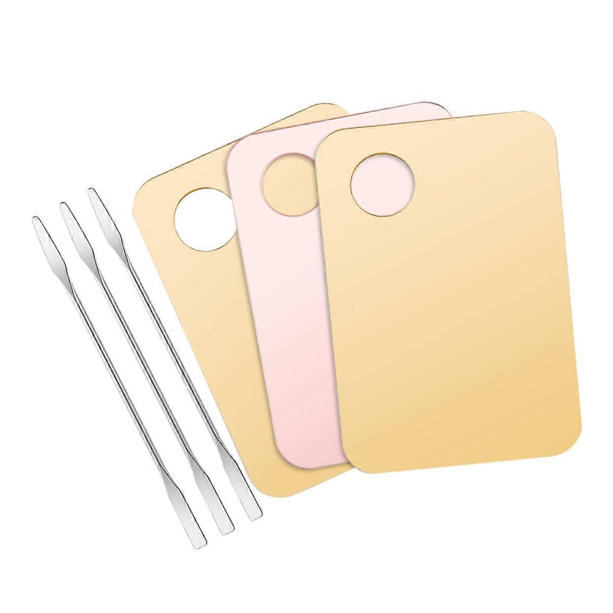 Makeup Mixing Palette with Spatula Set for Custom Shade Creation and Foundation Blending