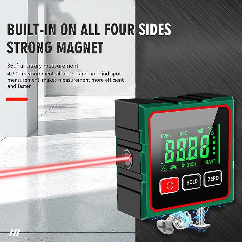 Magnetic 4*90 Digital Inclinometer Level Box Gauge Angle Meter Finder Protractor