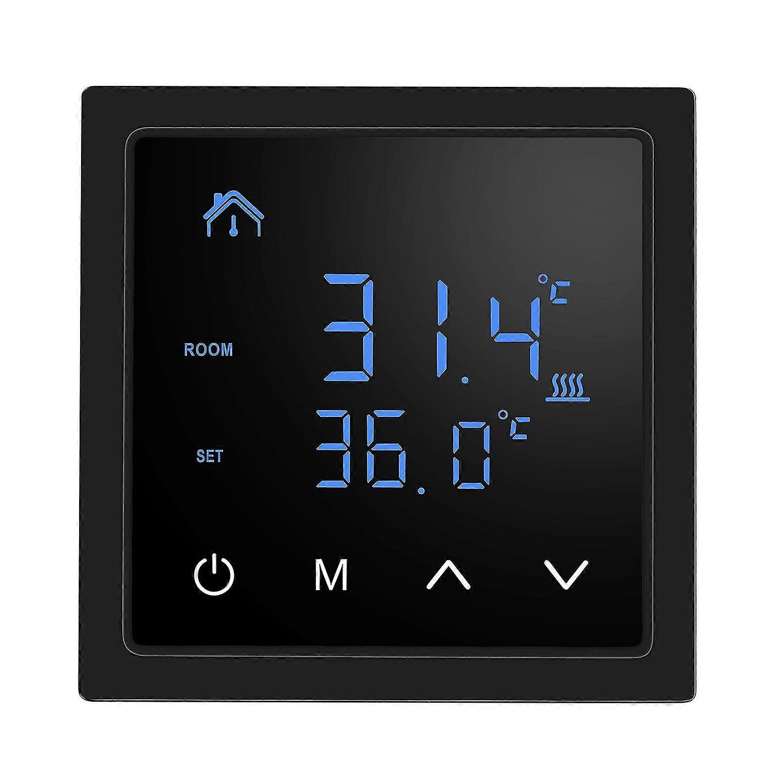 Smart Thermostat 16A Floor Heating Temperature Controller with LED Touch Screen 85265V Electric)