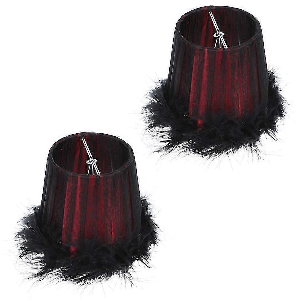 Rustic Lampshade Plume Lamp Cover for Lamp Use 8Pcs Multi Material