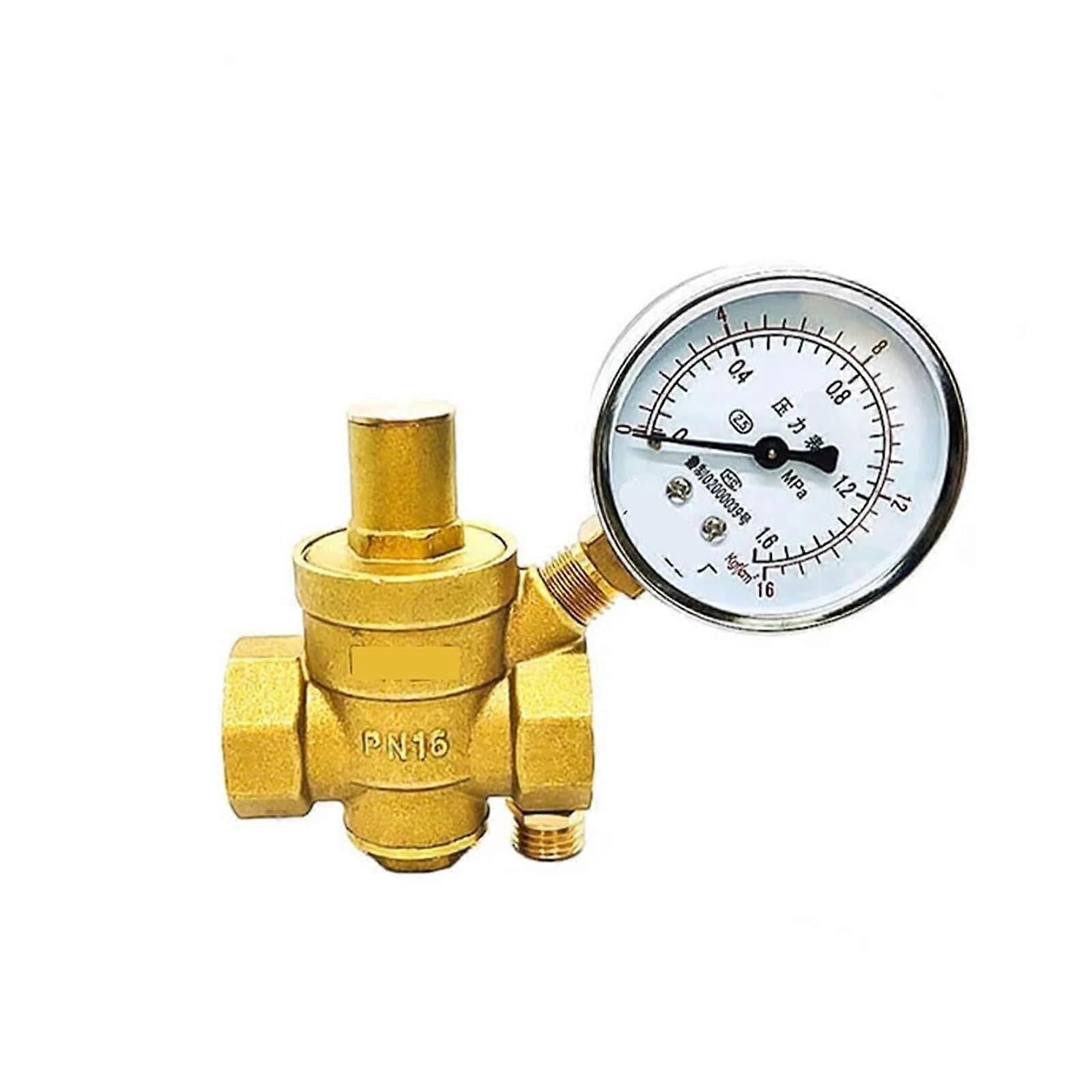 Brass Water Pressure Reducing Valve 1.5 Inch Internal Thread, Adjustable Flow, Durable Construction