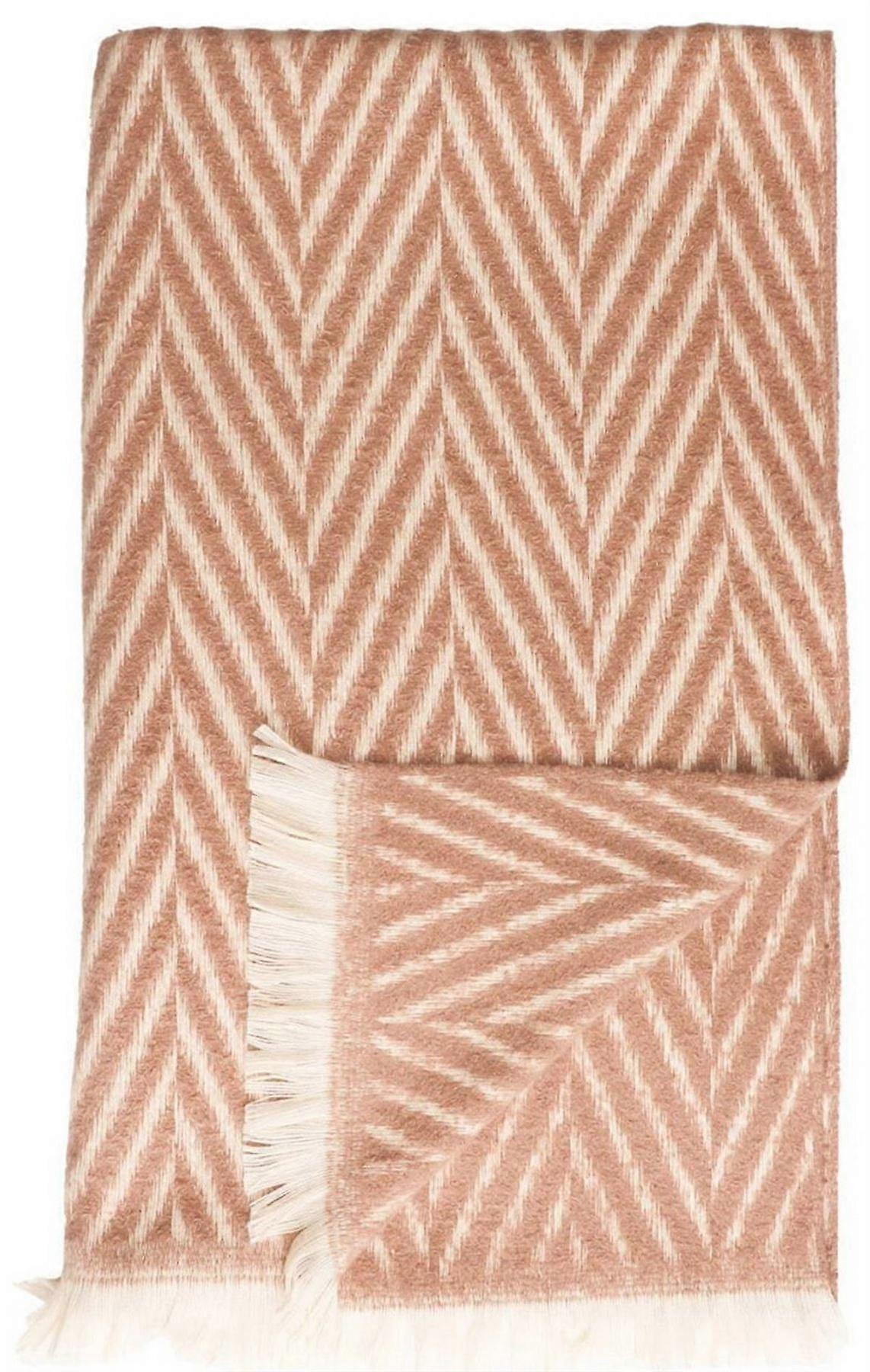 Zelly Chevron Scarf - Beige/Cream