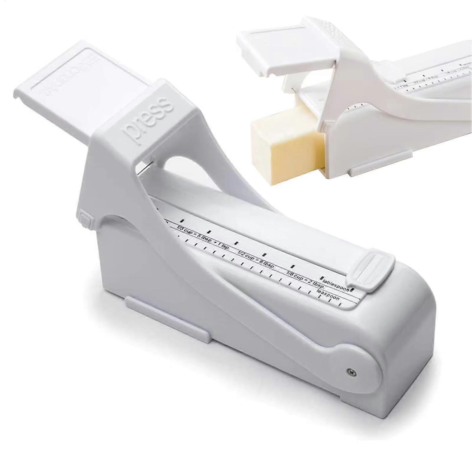2Pack Butter Cutter and Dispenser with Precision Measuring Scale, NonStick Slicer for Baking