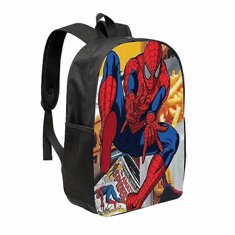 MARVEL Spider-Man Large Capacity Backpack - Ergonomic, Lightweight & Durable Polyester with Multiple Pockets, Perfect for Work,