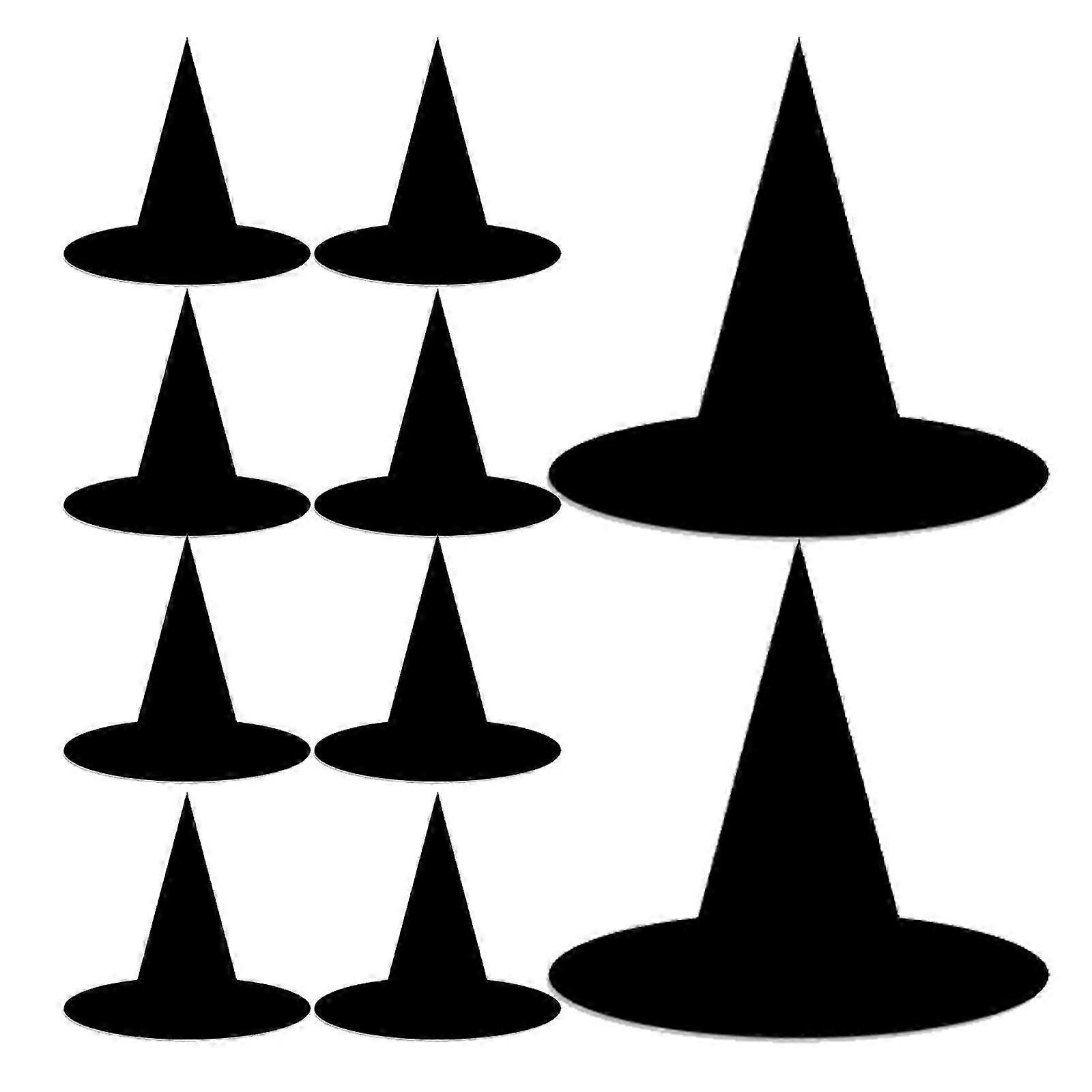 Party Witch Hat Hanging Paper Wizard Hat Decoration 24Pcs Set