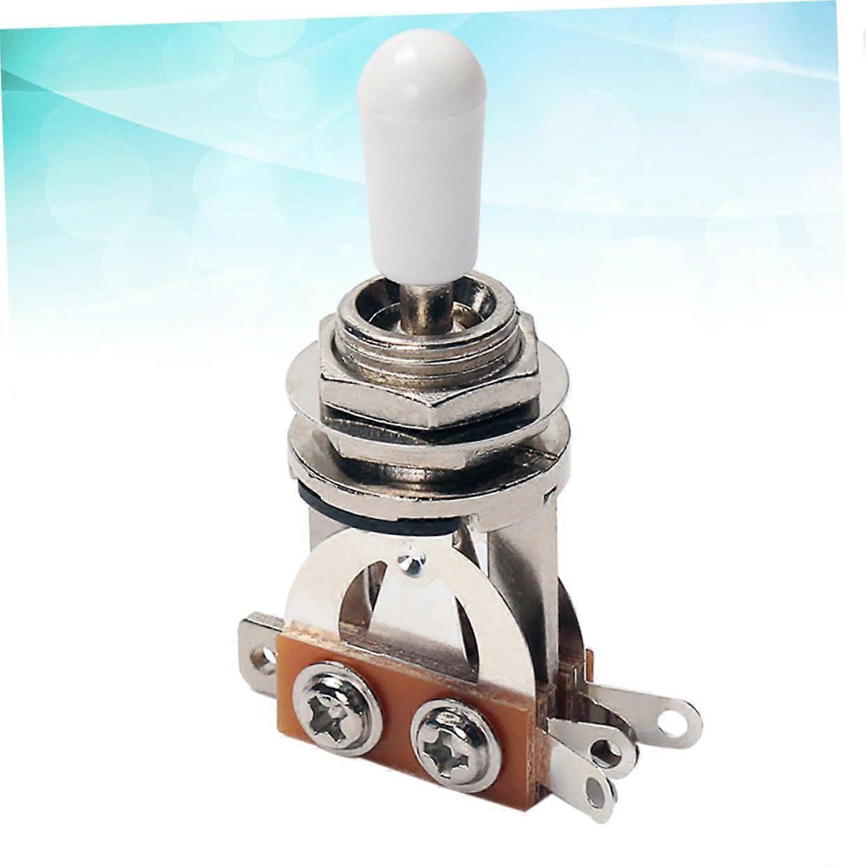 Chrome 3 Way Guitar Toggle Switch for Electric Guitar, Low Noise and Precise Tone Control Replacement