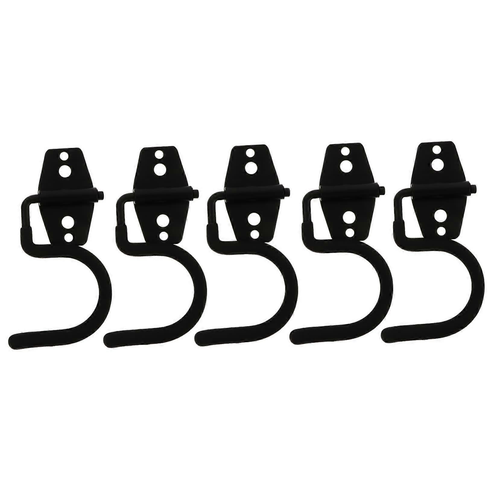 5pcs Heavy Duty Garage Storage Hooks Wall Mounted for Tools Brooms Mops Garden Space Saving