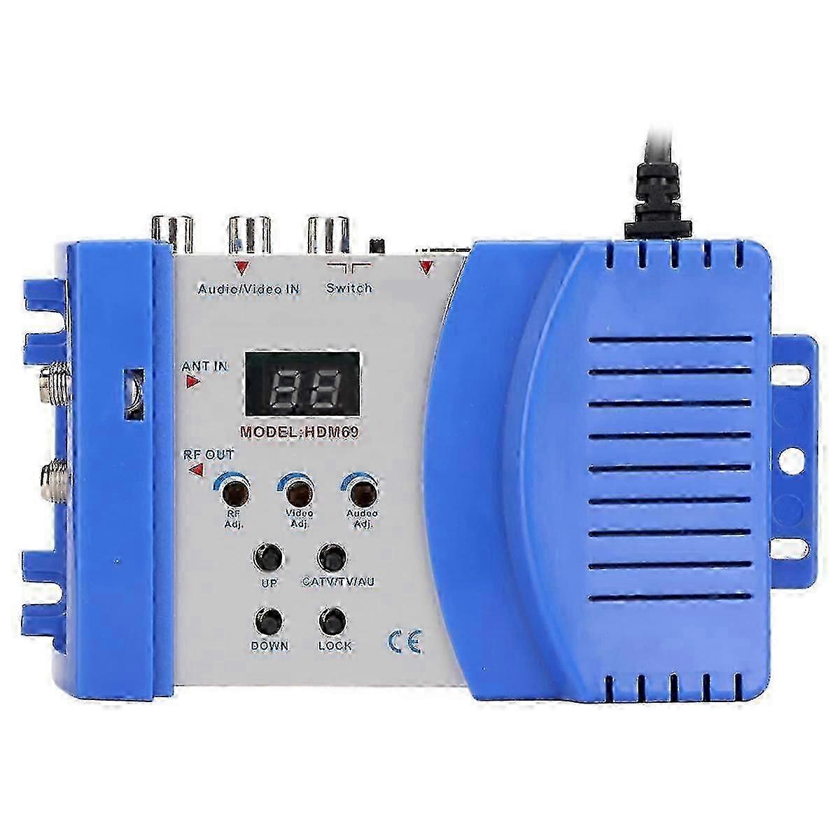HD Modulator Digital RF Modulator PAL NTSC Format Drive Free, -Compatible to RF Modulator AV to RF