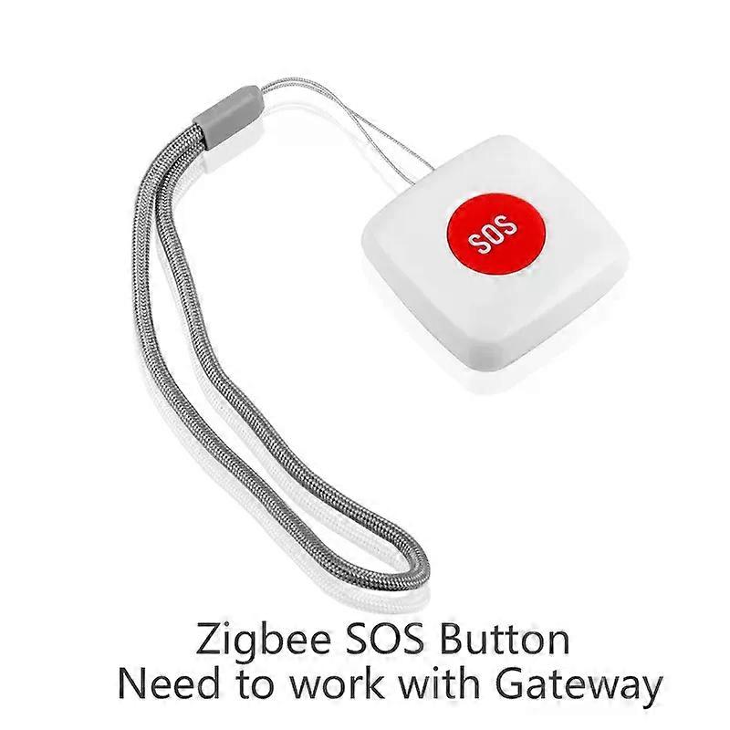 Alarm Switch Work with Tuya Zigbee hub Smartlife App Eleopard TUYA ZigBee SOS Button Sensor Alarm Elderly Emergency Help