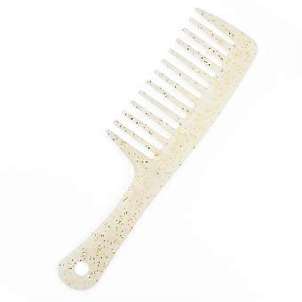 Wide Tooth Comb Set 3 Pack for Curly and Thick Hair, Gentle Detangling Design with Glitter Finish