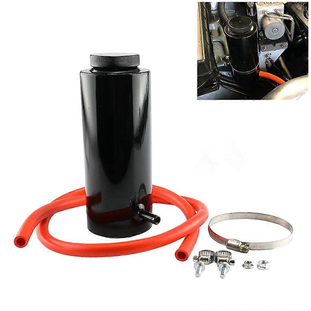 Universal 800ml Coolant Tank Coolant Expansion Tank Cooling Catch Bottle Overflow Reservoir Aluminum Car Styling Black