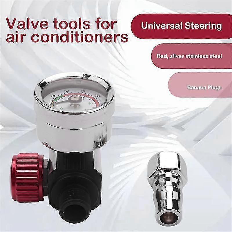 1Pc 1/4 inch Bsp Mini Air Regulator Valve Tool With Nozzle