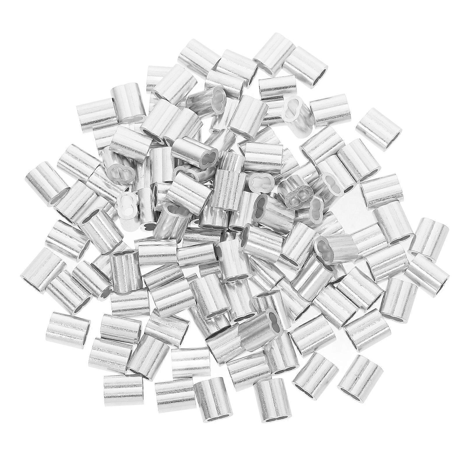 Crimping Loop Sleeve Aluminum Cable Crimps for Wire Rope 120Pcs