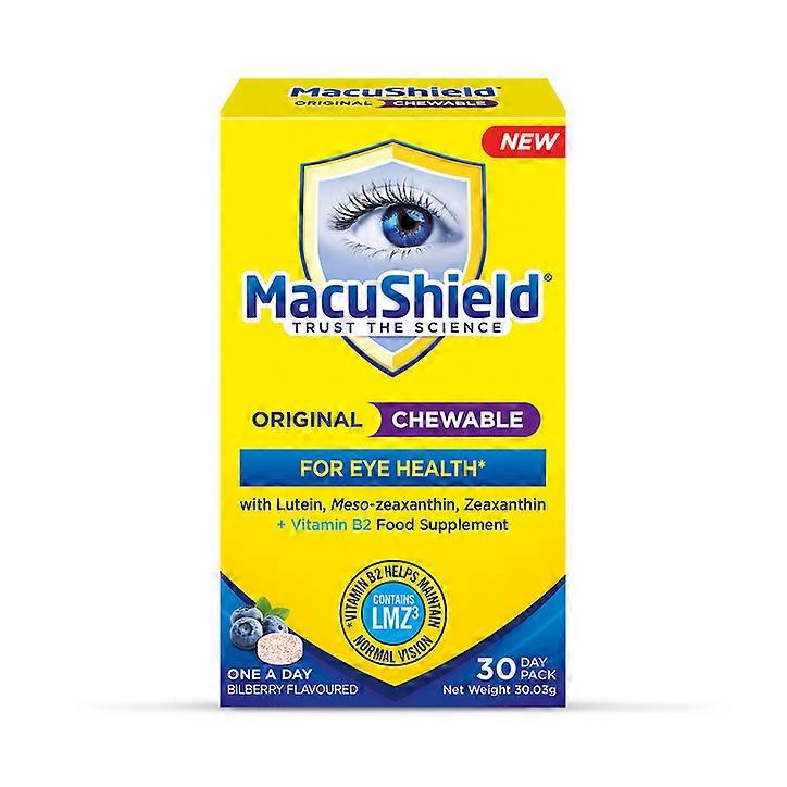 MacuShield Original Formula Blåbærsmak 30 Tyggetabletter