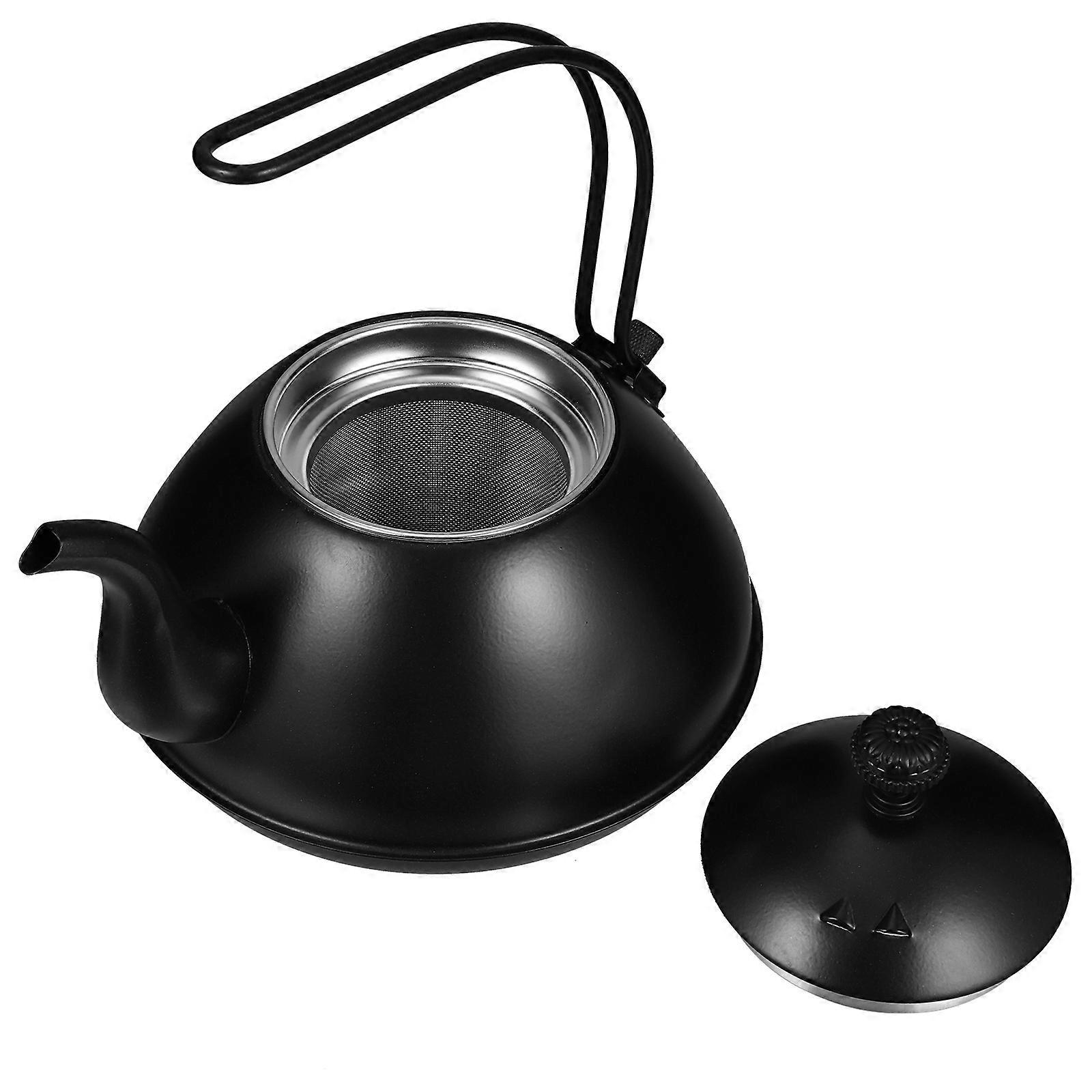 Stainless Steel Water Kettle for Heating Coffee 1Pcs Practical Black Kettle