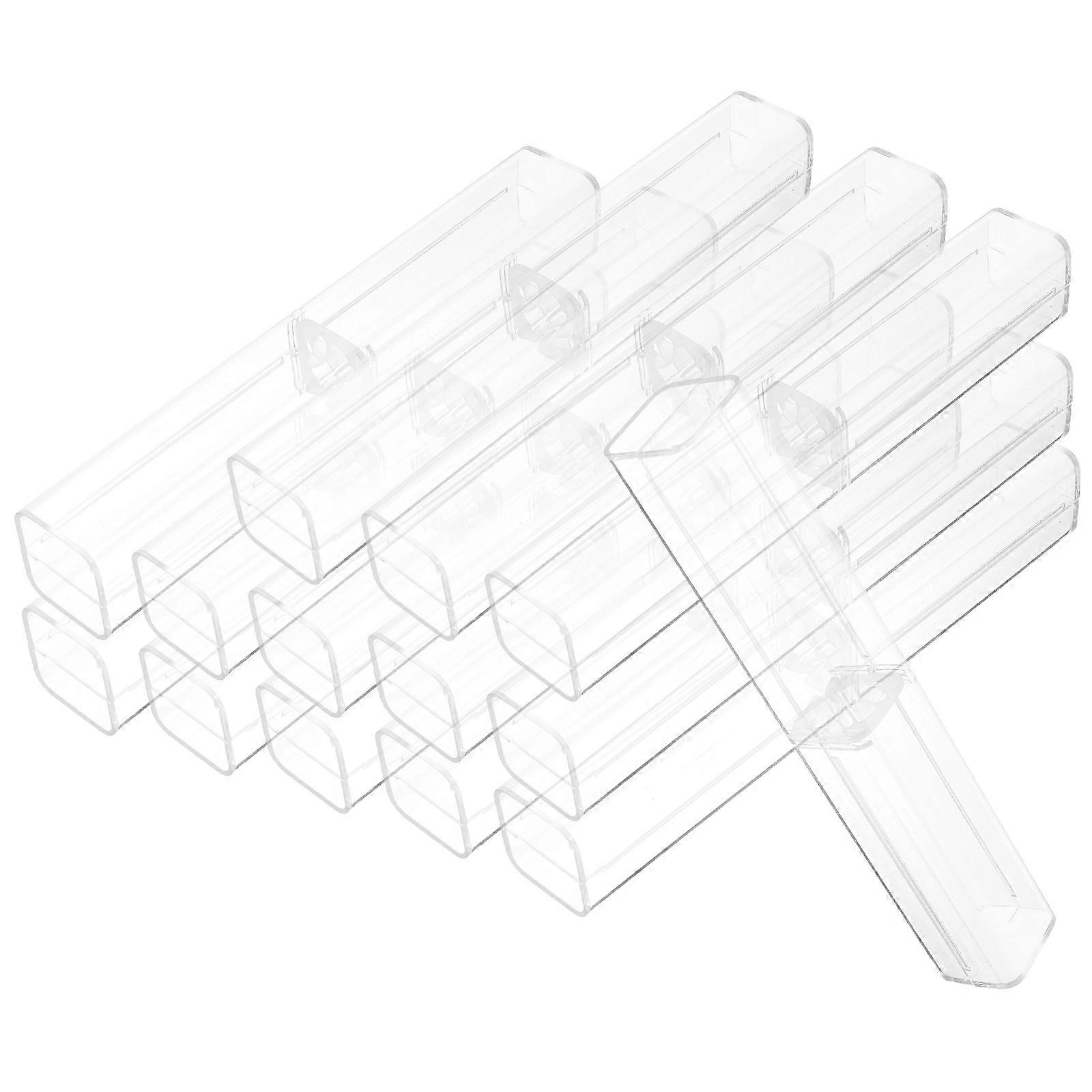 Transparent Pen Box Plastic Pen Case for Storage 25Pcs Clear Gift Boxes