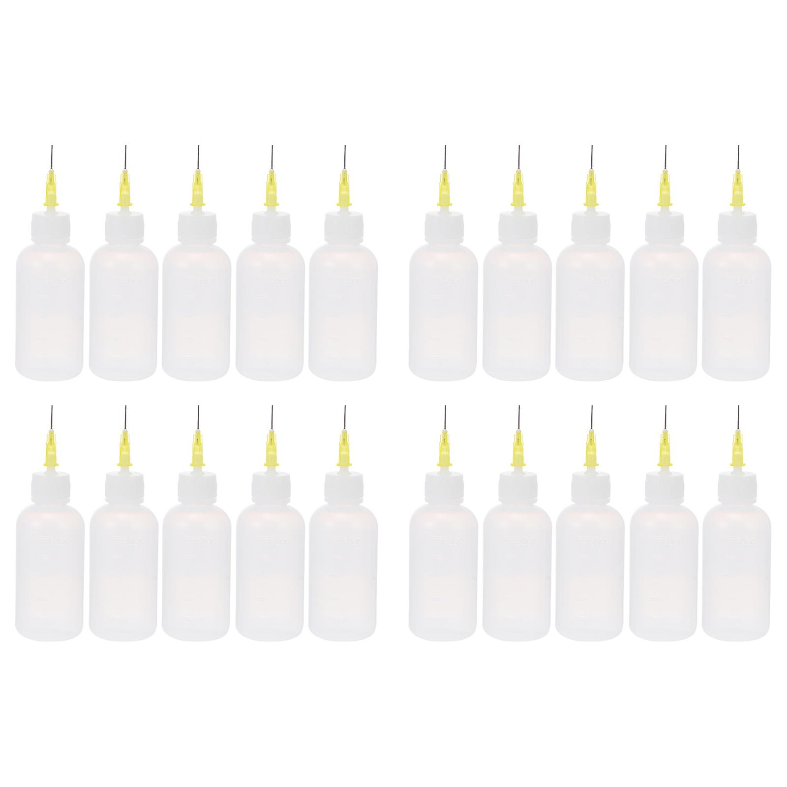 Needle Tip Bottle for Storage 20Pcs 50Ml Plastic Squeeze Bottles