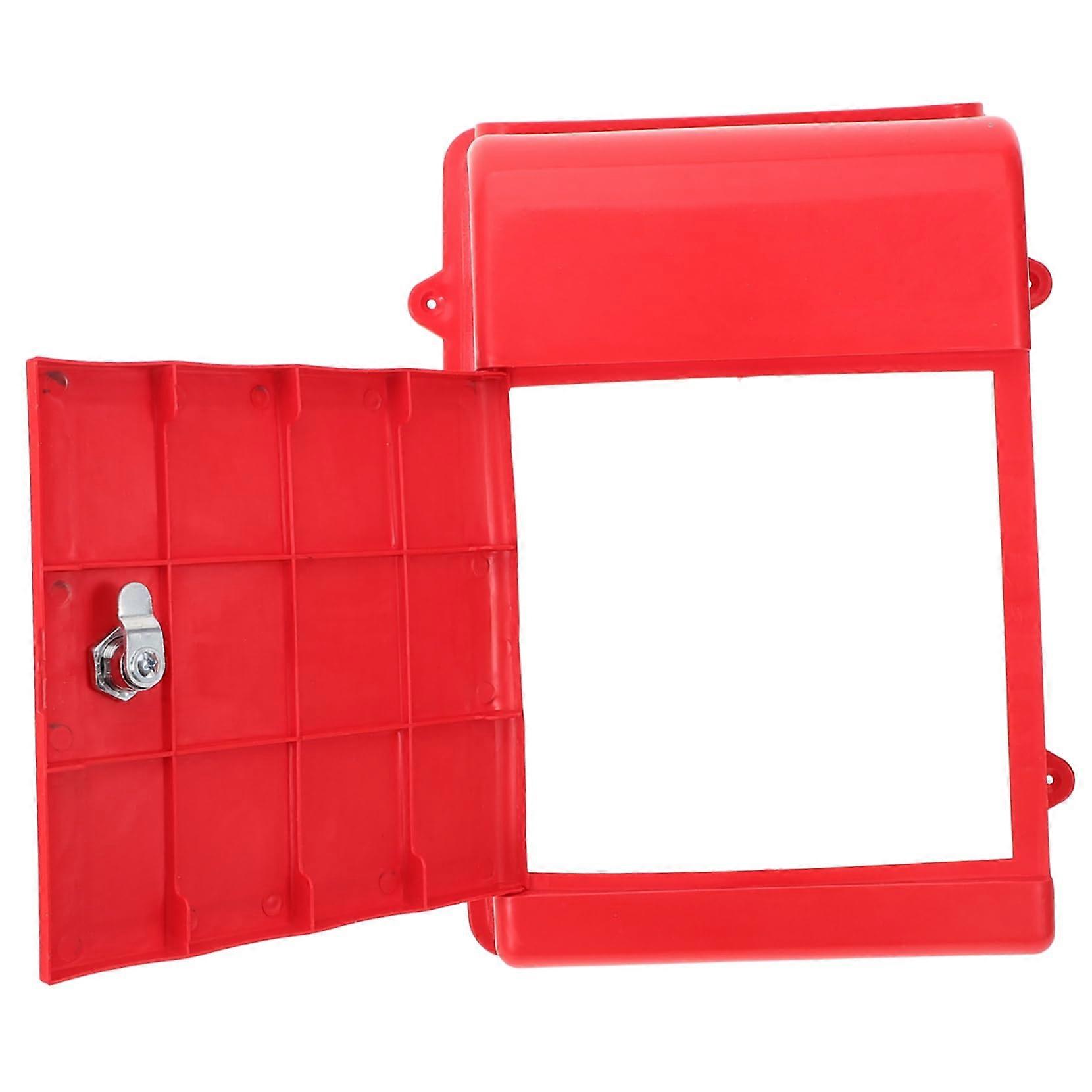Weatherproof Wall Mounted Mailbox with Lock, Outdoor Secure Polypropylene Postal Box