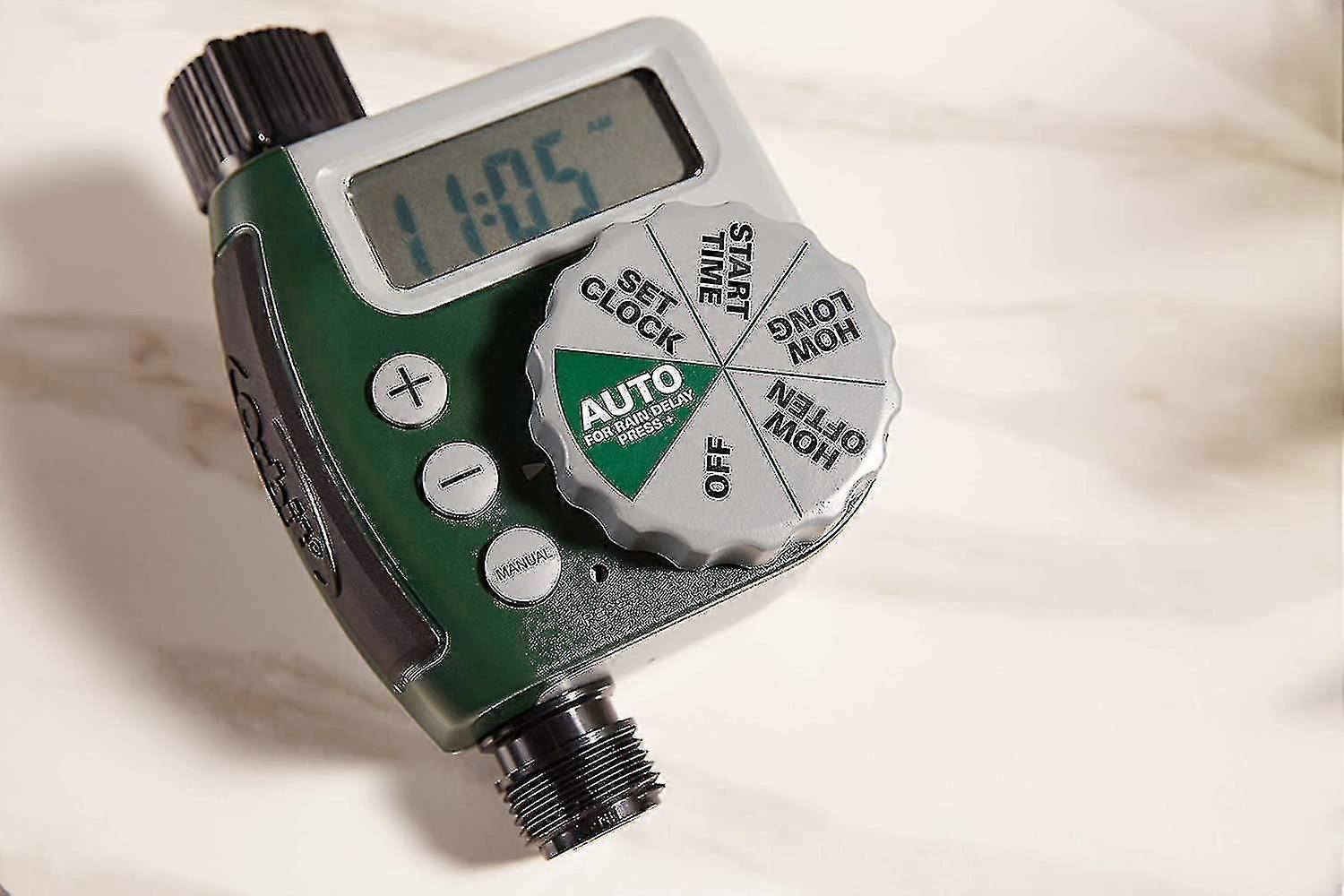 Single-outlet Hose Watering Timer, Green