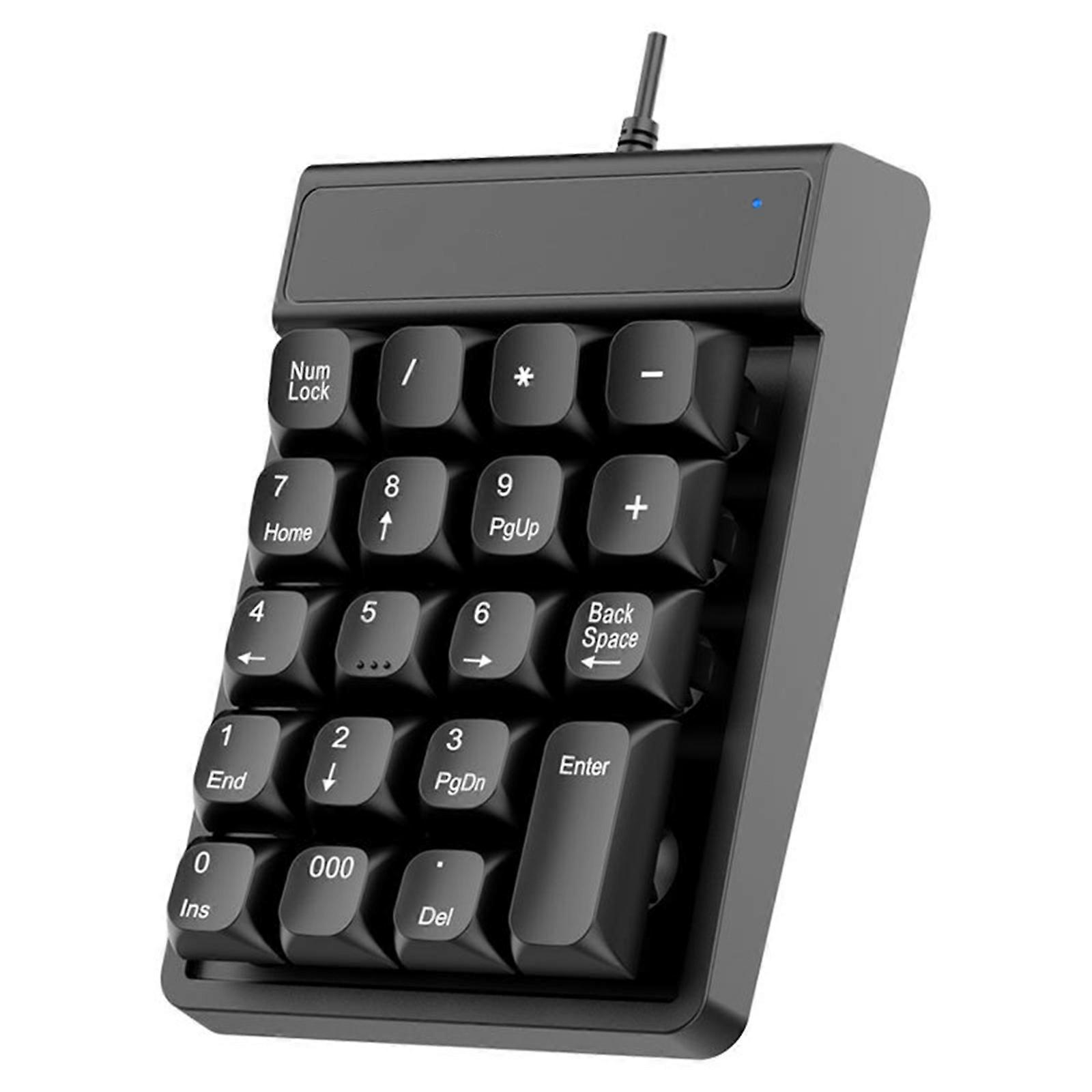 Ergonomic USB Number Pad With 19Keys Numeric Keyboard For Comfortable Typing And Efficient Data Input Multicolor