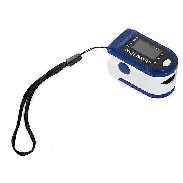 Pulsoximeter/pulsmätare med OLED-display (blå)