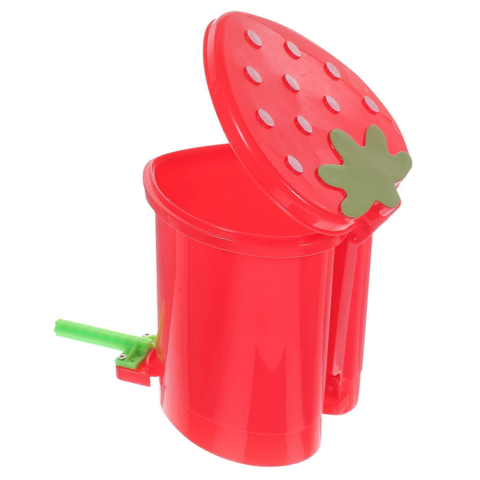 Parrot Training Toy Mini Trash Can Bird Foraging Puzzle Boosts Intelligence Durable CageFriendly