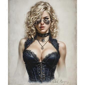Retro Adventure Heroine Stress Reliever Jigsaw Puzzle V4965