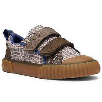 Clarks Foxing Flare T Boys Infant Canvas Shoes