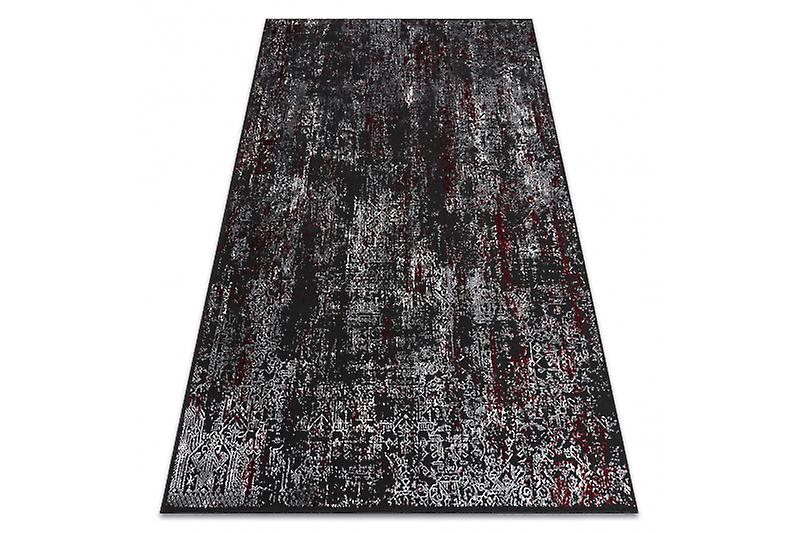 Modern VINCI 1524 carpet Ornament vintage - structural anthracite / red