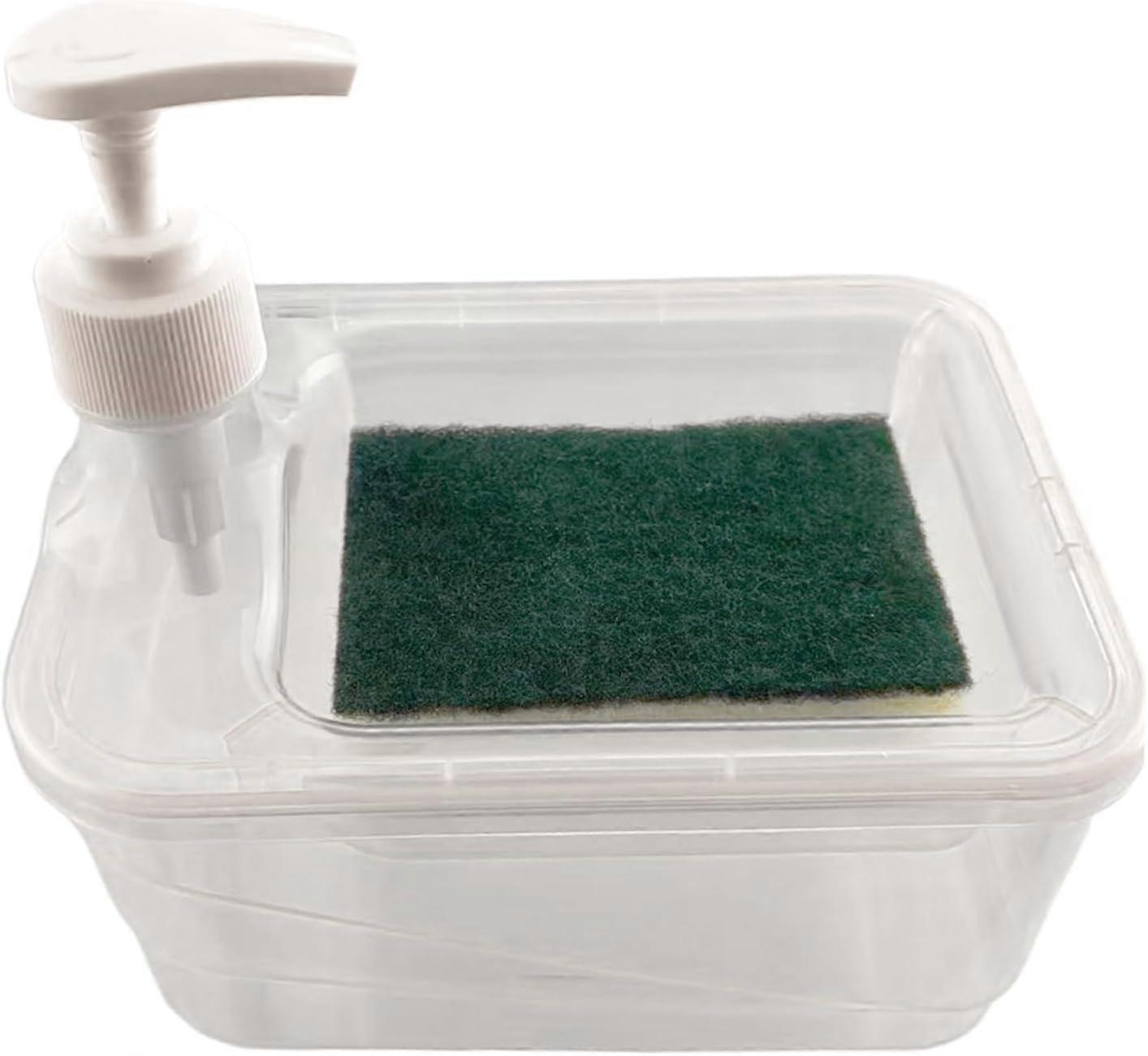 Soap Set with Sponge Holder, Soap Dispenser Set