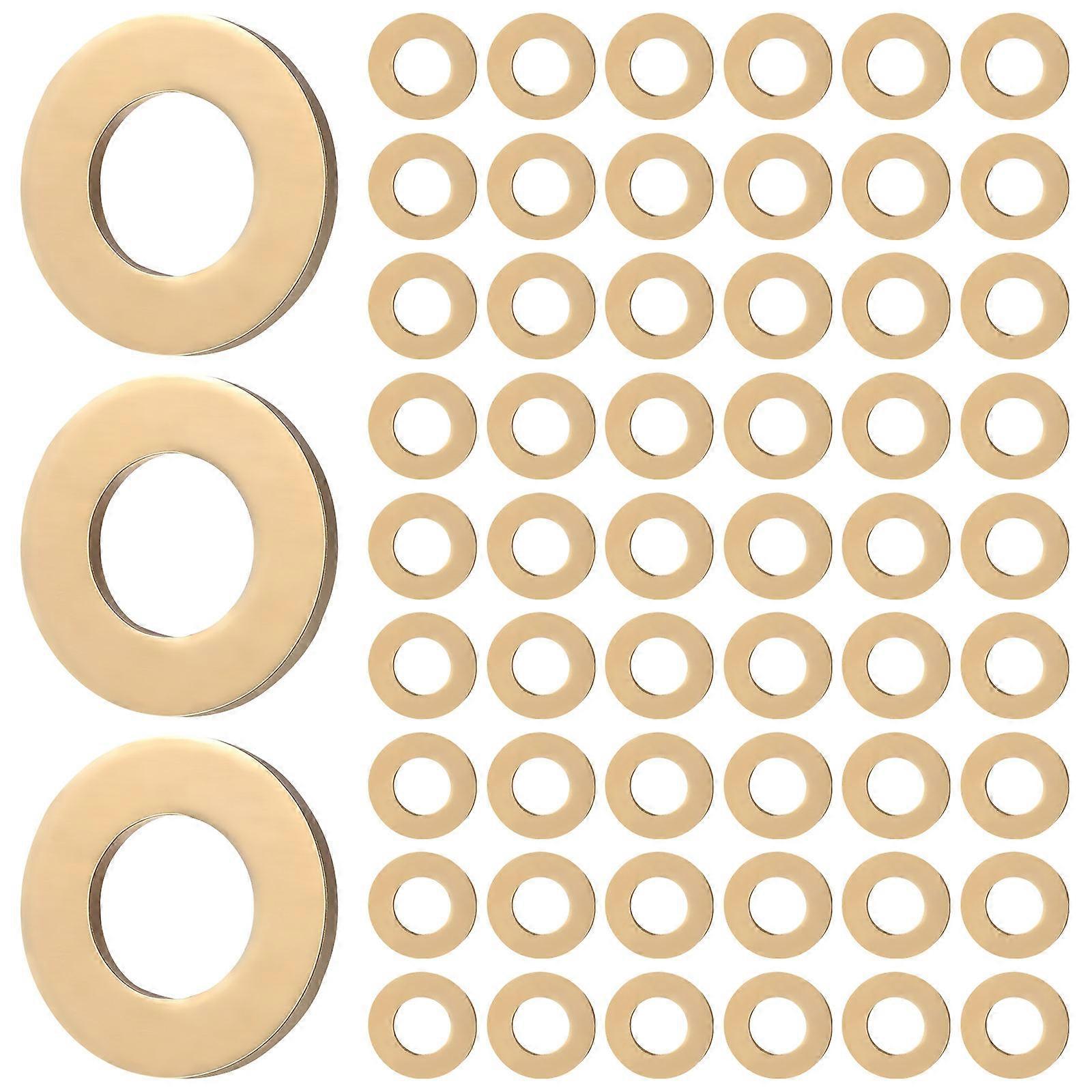 Brass Flat Washers for Sealing Function 500Pcs Golden Round Washers
