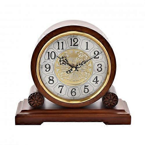 Walnut Westminster Mantel Clock - Barrel shape Arabic Dial