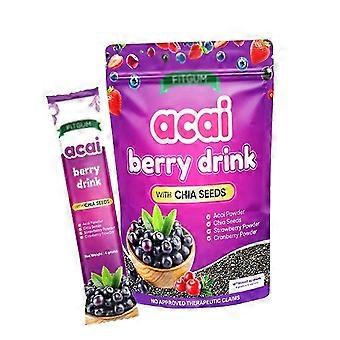 Boissons et shakes nutritionnels à base de baies d'açaï et de graines de chia pour le bien-être corporel