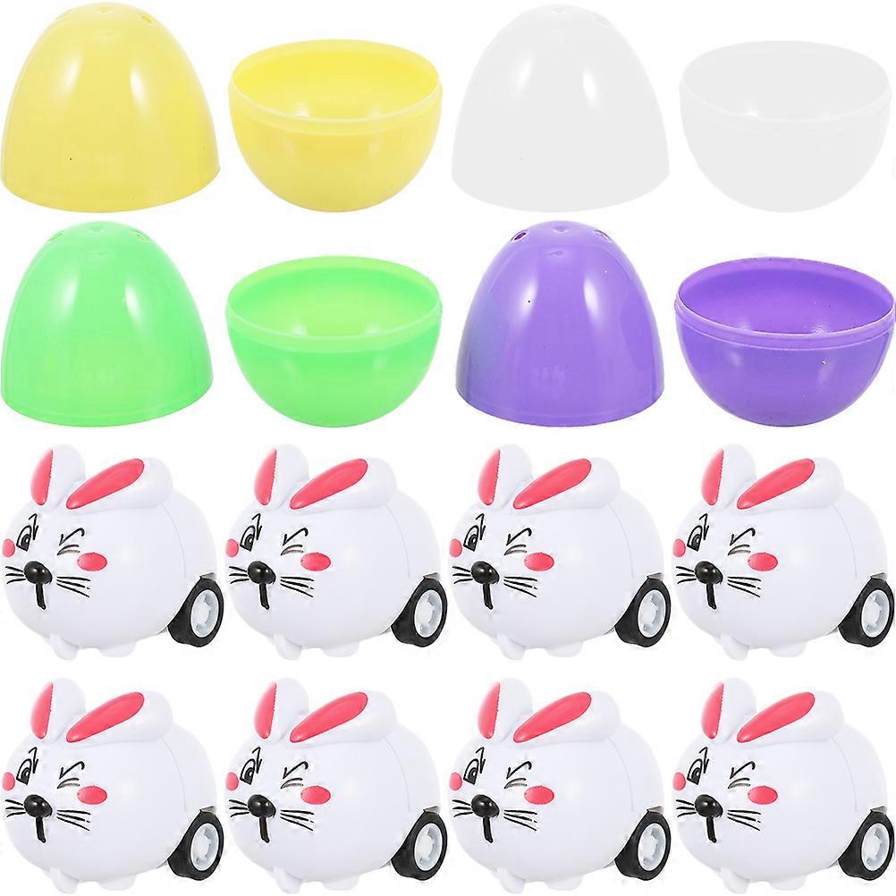 Filled Easter Eggs Easter Bunny Decor for Kids 4Sets Assorted Color