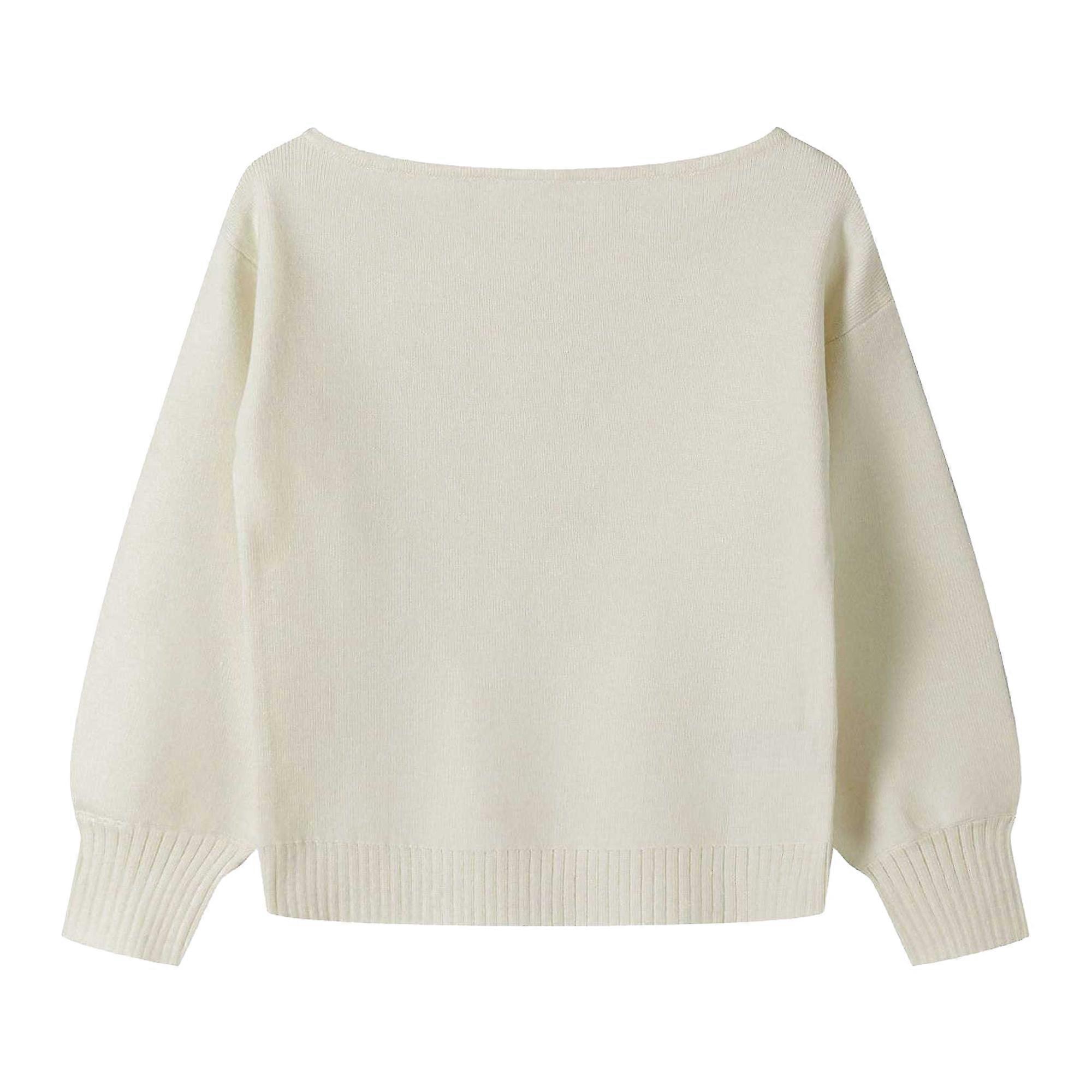 Pull Minoti pour filles, en maille à col bateau