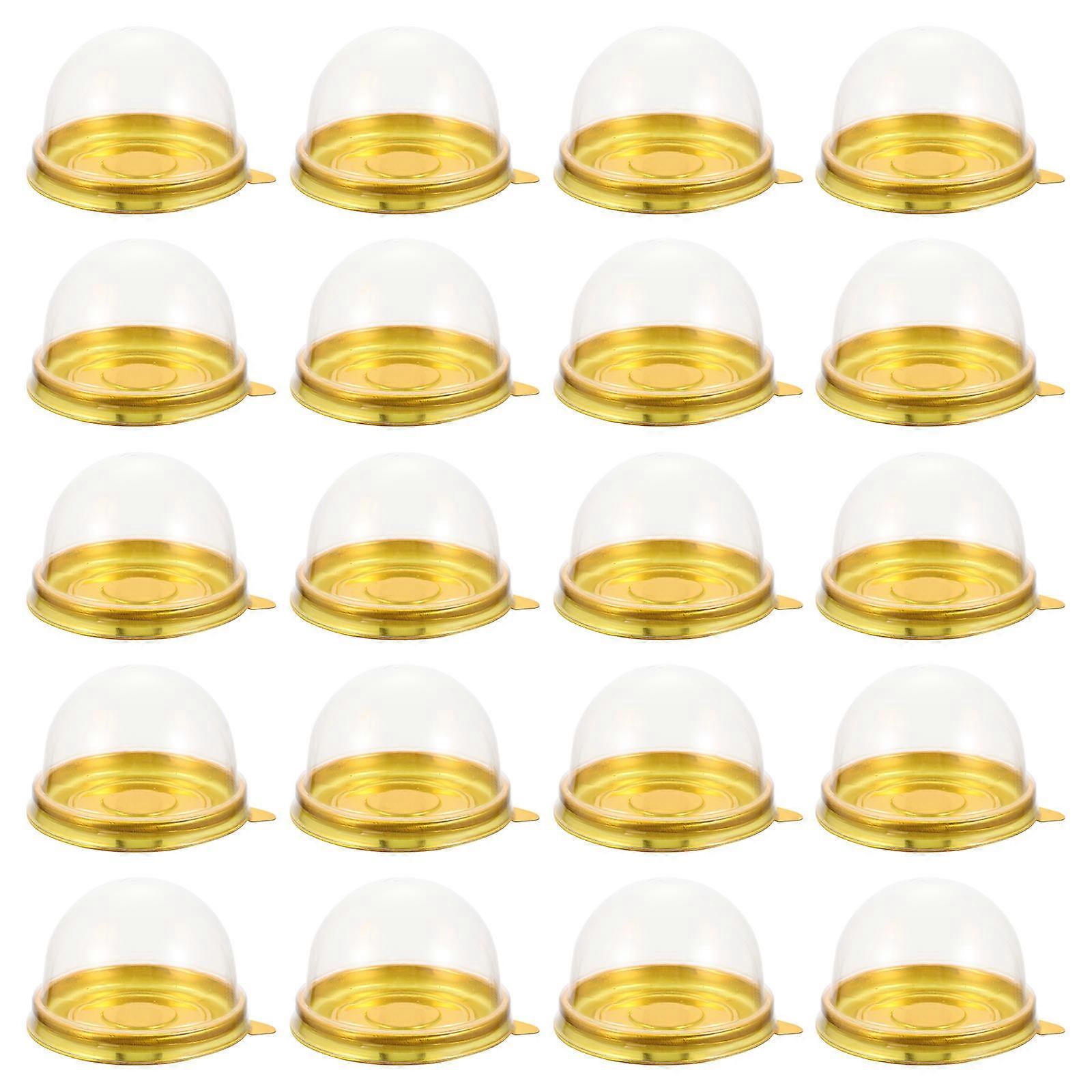 Baking Cake Dome Boxes for Packaging 100Pcs Clear Pet Material Containers