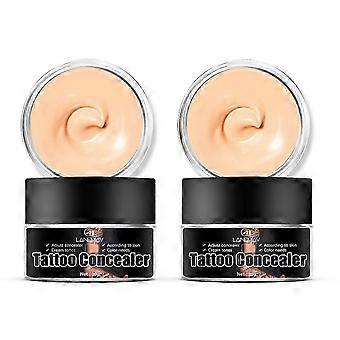 1-2x Tattoo Cover Up Makeup Waterproof Tattoo Concealer Full Coverage, Long Lasting Natural Tattoo Makeup Cover Body Makeup for Scars, Dark Spots_hyq