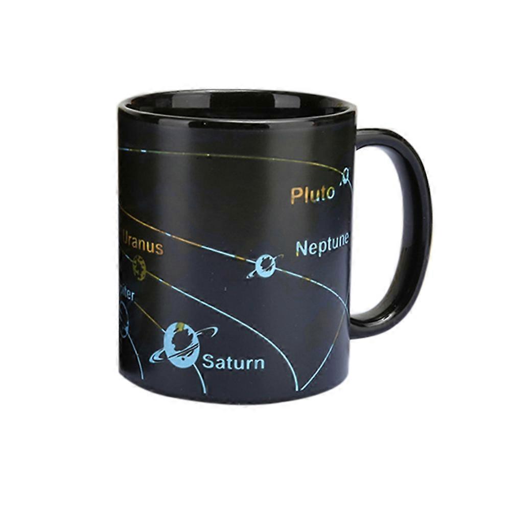 Color Changing Ceramic Mug for Drinking Use Solar System Heat Sensitive Cup