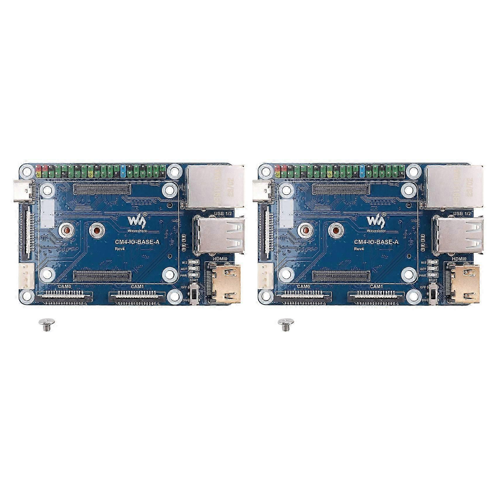 Waveshare 2X CM4 Expansion Board for Raspberry Pi Compute Module 4 Mini Basic Expansion Board Compute Module Core Board