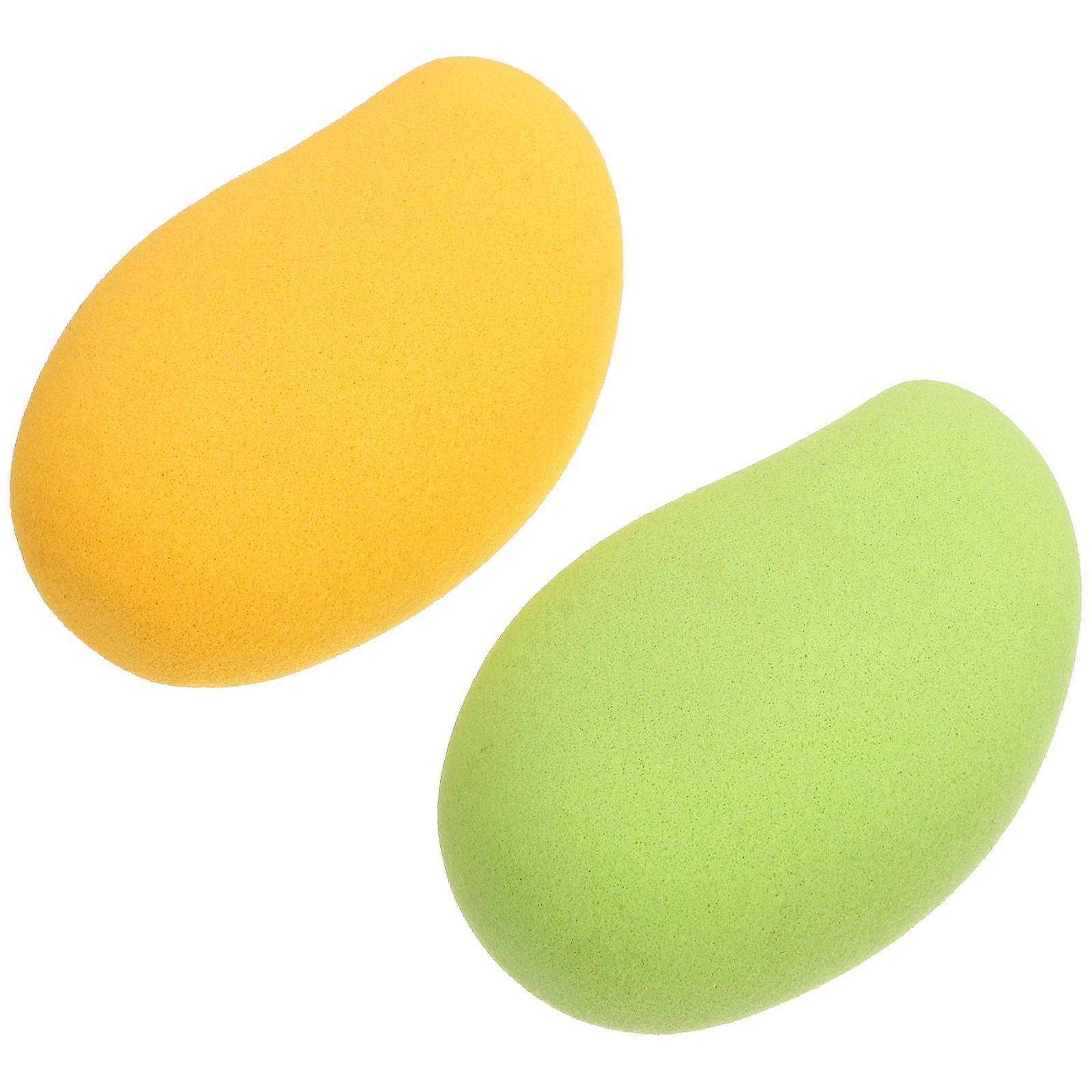 Portable Mango Shape Makeup for Makeup Use 2Pcs Assorted Color