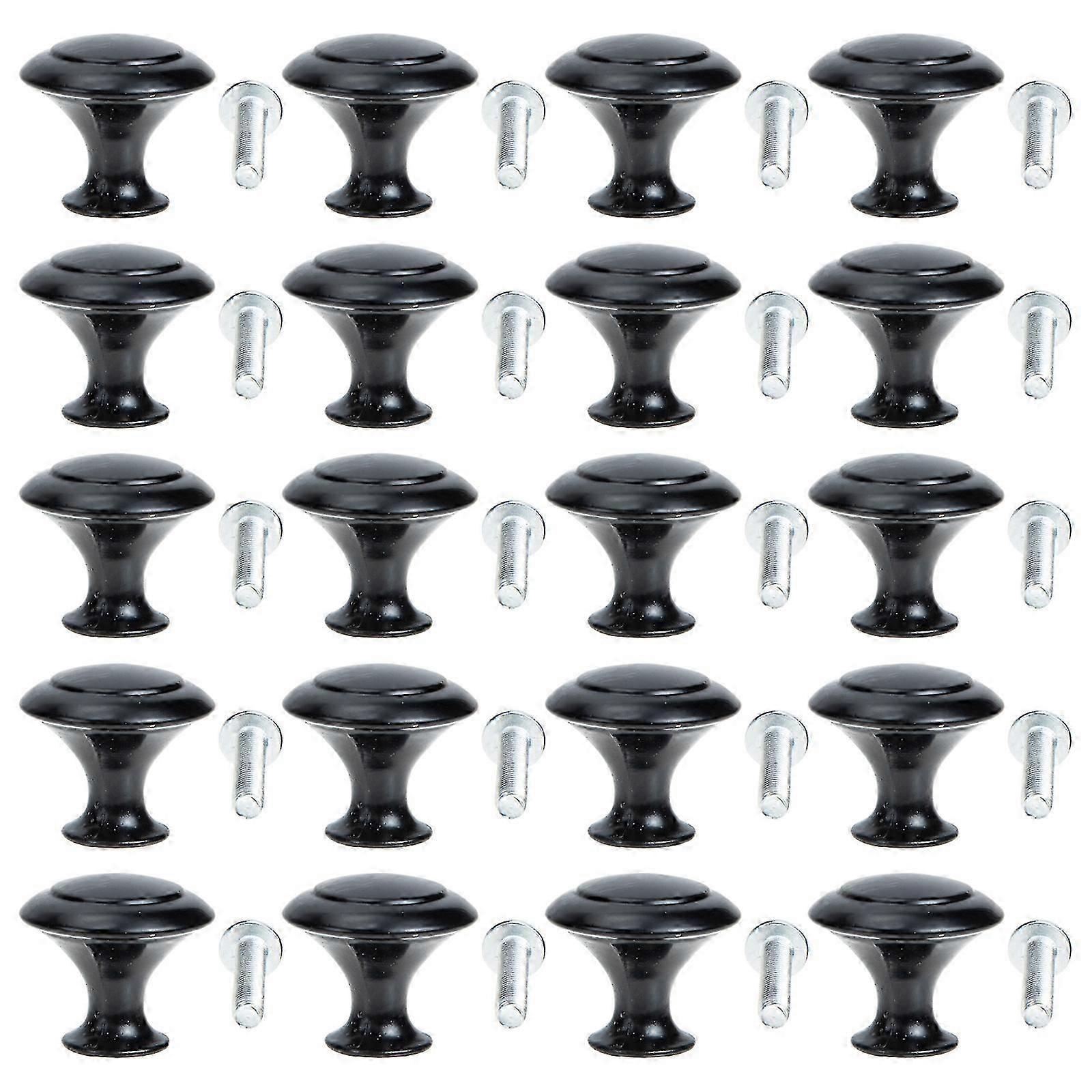 Black Cabinet Knobs Brushed Cabinet Knob for Drawer 60Sets Pull Handles