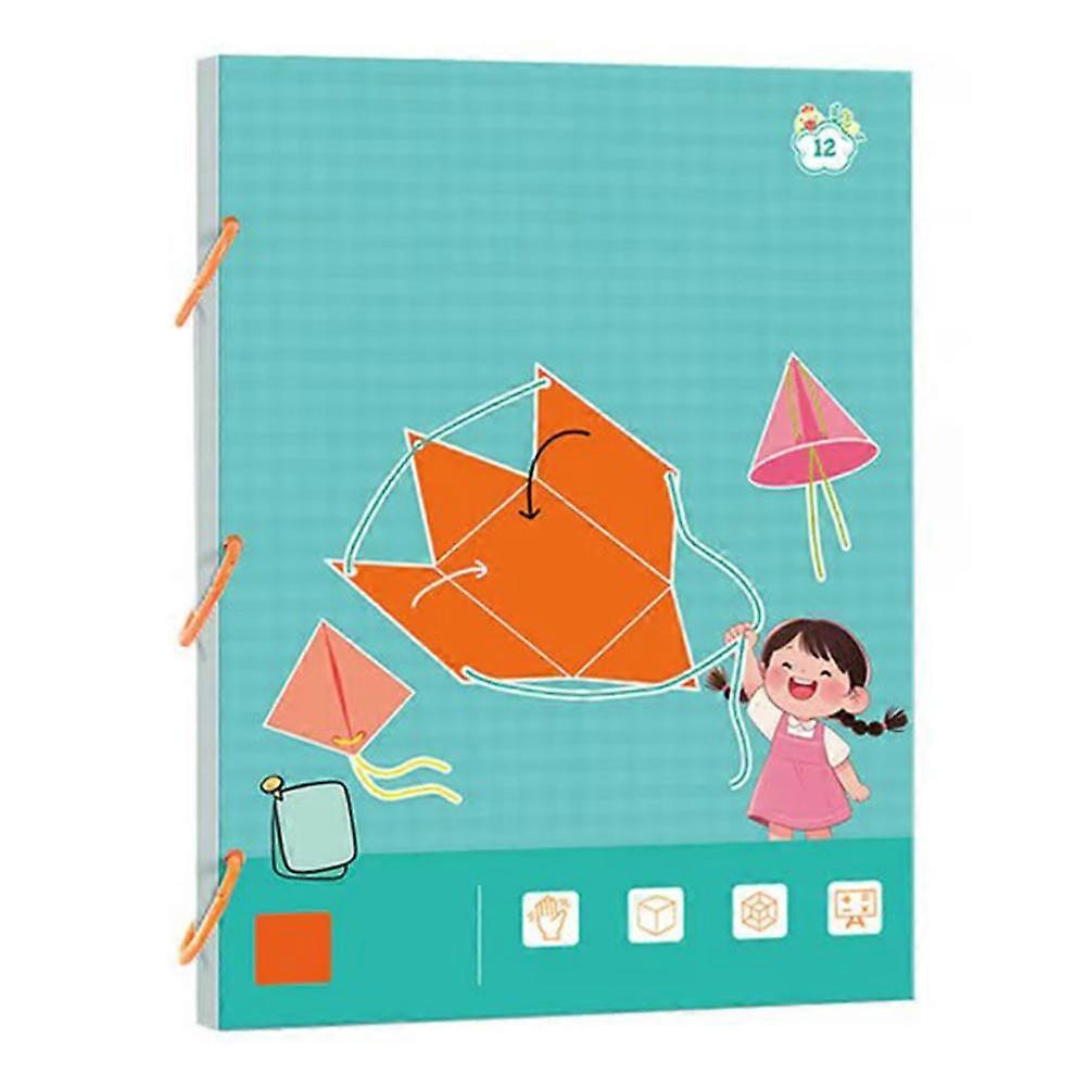 DIY 3D Geometry Book for Kids - Pull String Math Thinking Training Game