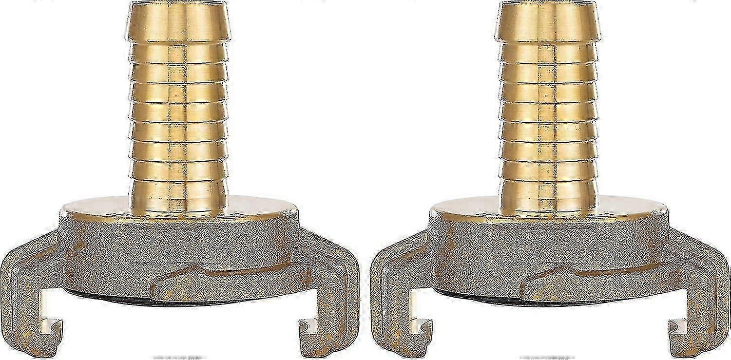 2x Brass Quick Coupling 1/2 Inch Socket (geka System Connection 1/2 Inch Socket)