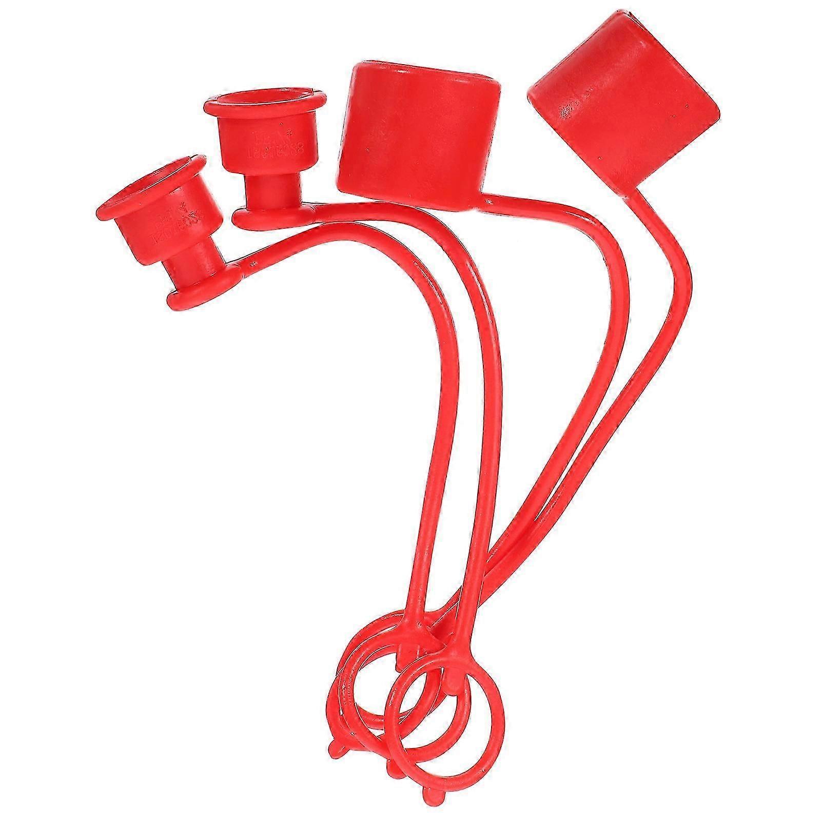 Hydraulic Quick Coupling Dust Caps Connector Covers for Storage 4Pcs