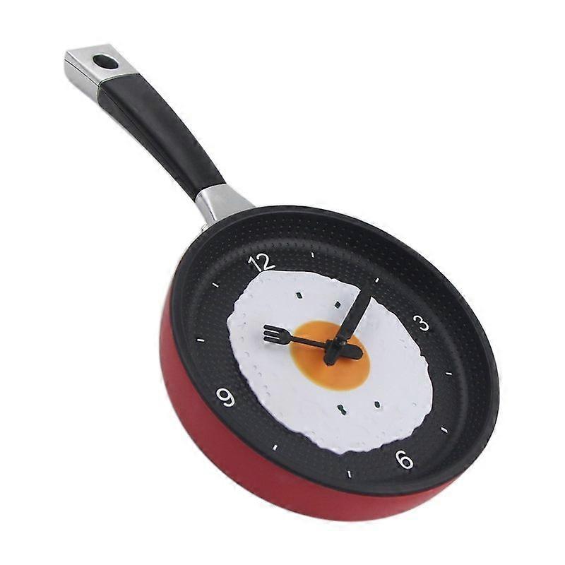 Fried Egg Pan Shape Decorative Wall Clock